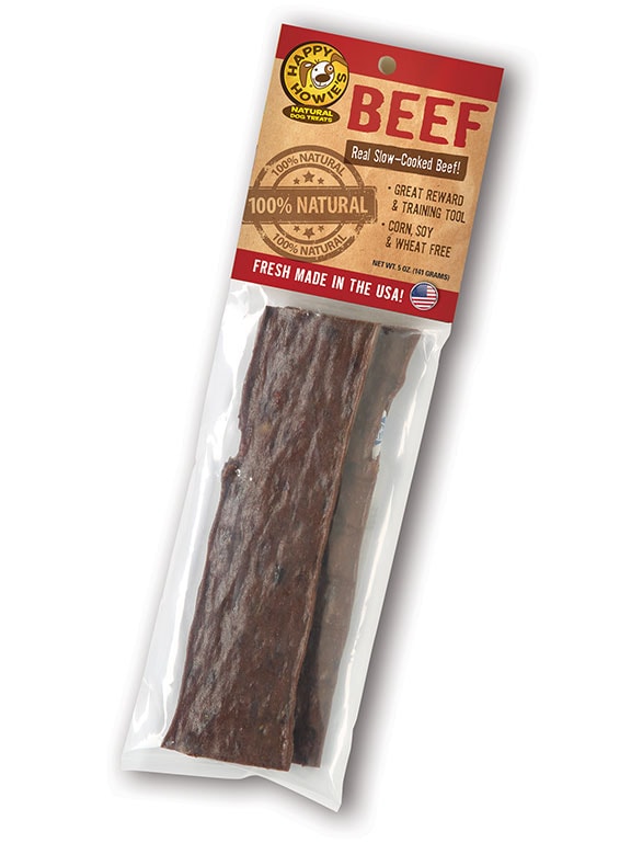 6inch BEEF JERKY (2 pack) Happy Howie's All Natural Dog Treats