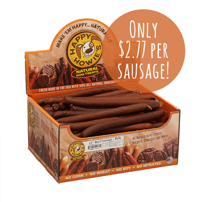 12-inch BEEF SAUSAGE Bulk 36 count