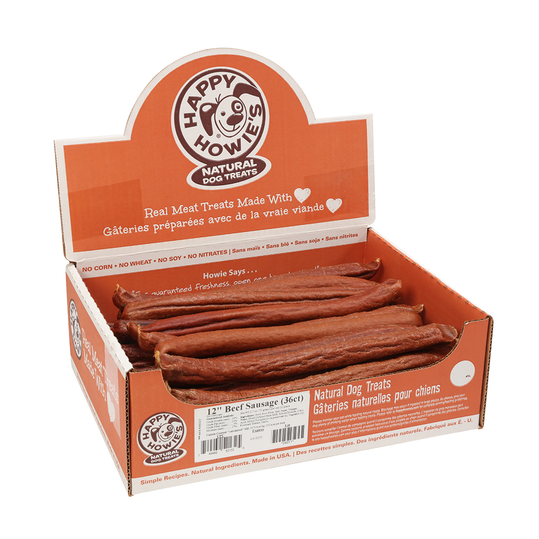 12-inch BEEF SAUSAGE Bulk 36 count