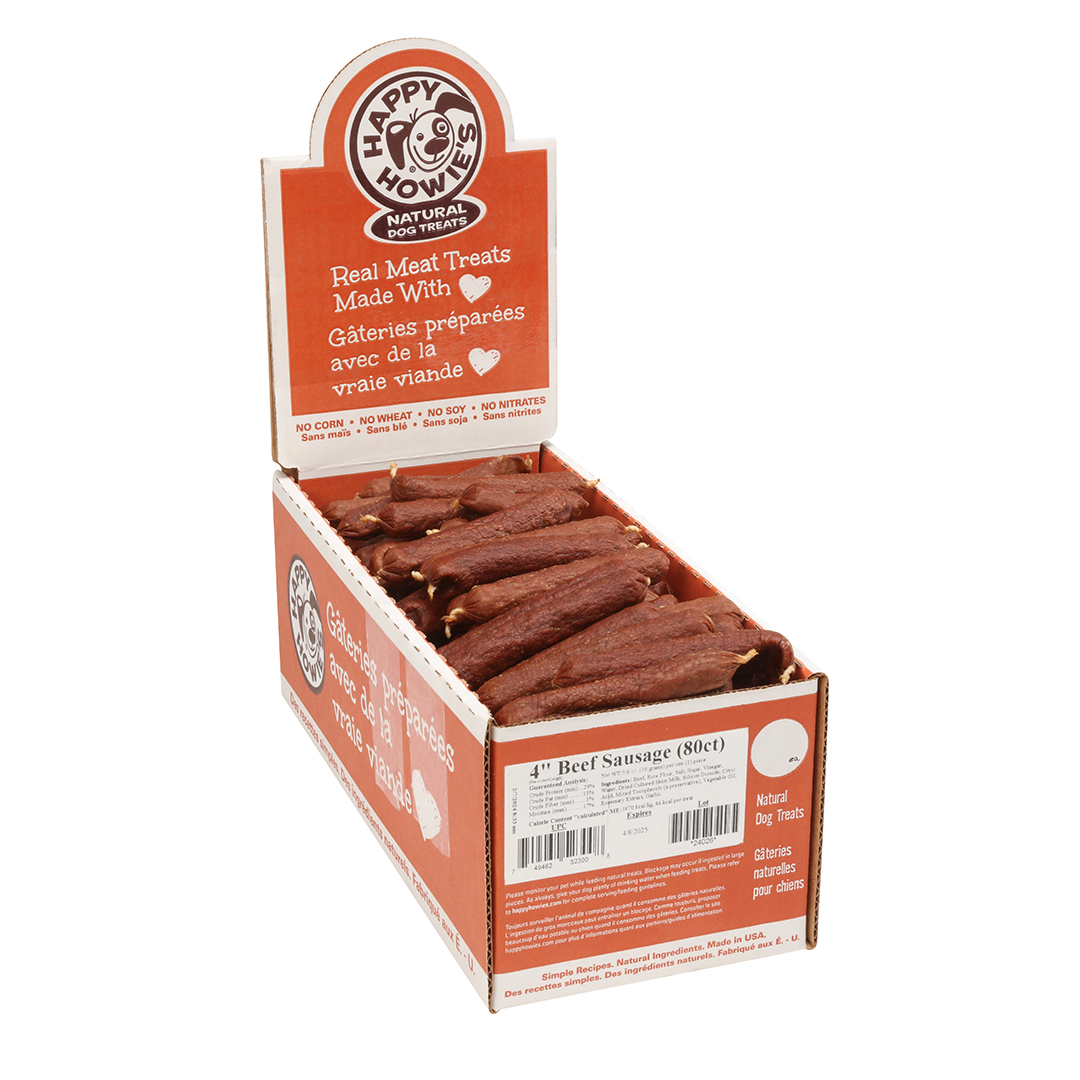 4-inch BEEF SAUSAGE Bulk (80 count)