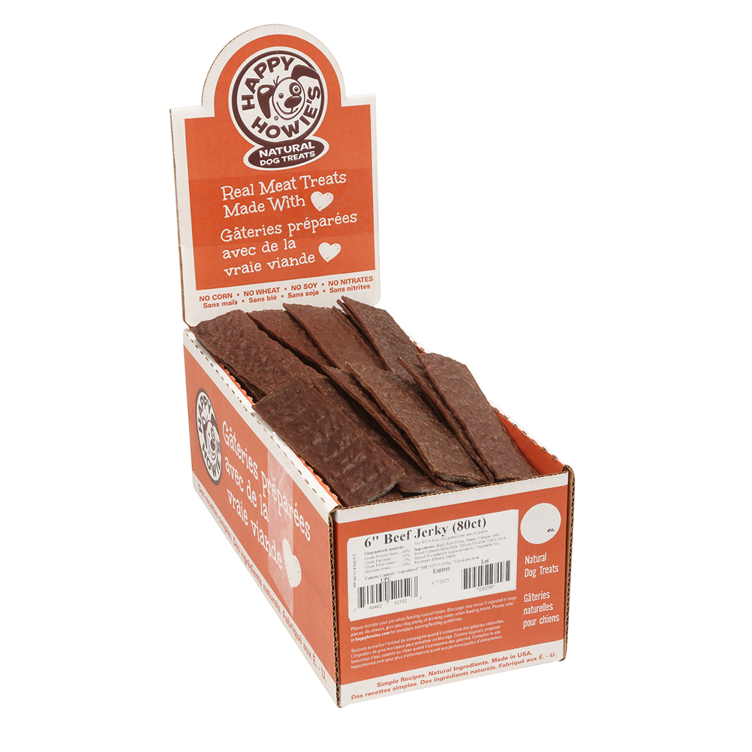 6-inch BEEF JERKY Bulk 80 count