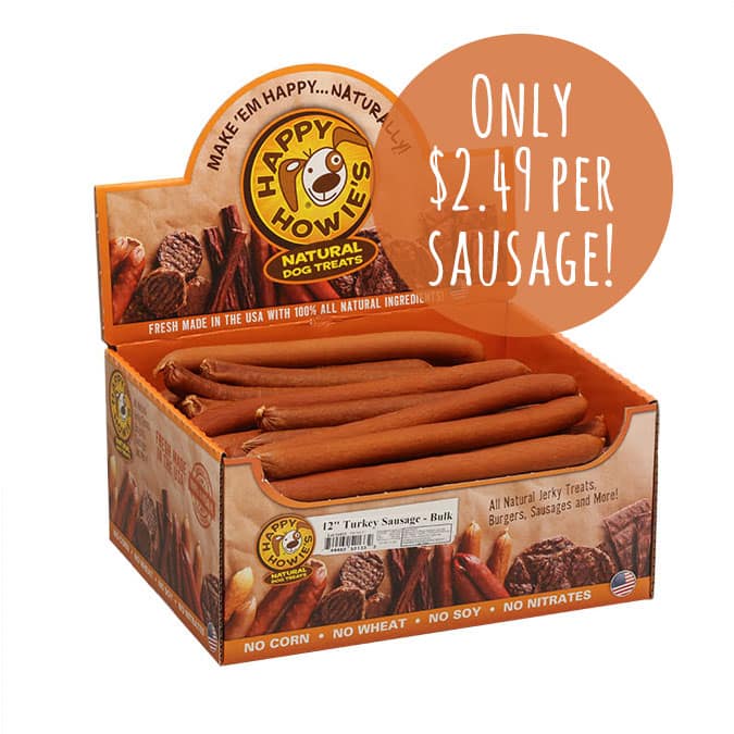 Turkey sausage for dogs Clearance