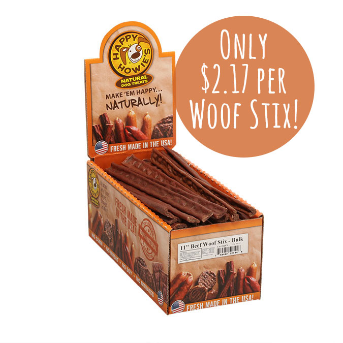 11-inch WOOF STIX® Bulk 46 Count