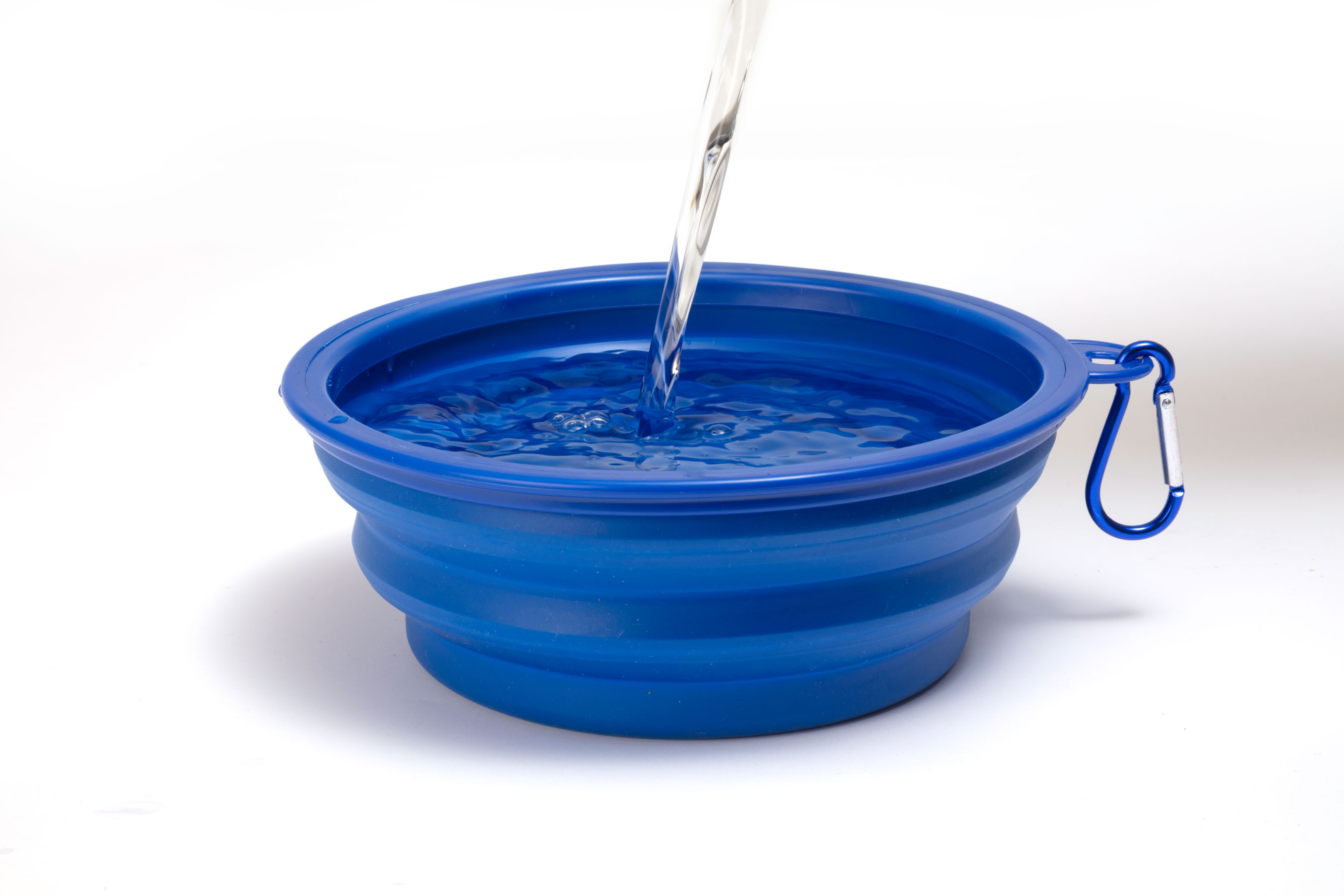 COLLAPSIBLE BOWL with water