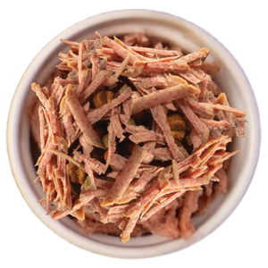 bowl of grated meat roll