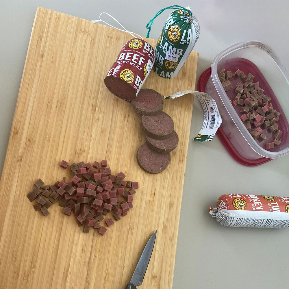 meat roll on cutting board